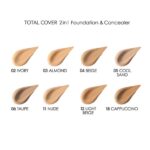 Total Cover 2in1 Foundation and Concealer N4 - Image 2